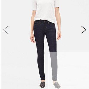 Eileen Fisher System Organic Cotton Dark Wash Skinny Jean Size 6